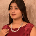 Load image into Gallery viewer, Blingy White Polki Diamond Necklace Set