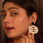 Load image into Gallery viewer, Handcrafted Beaded Basketball Earrings