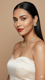 Load image into Gallery viewer, SLEEK POLKI SET WITH STUD