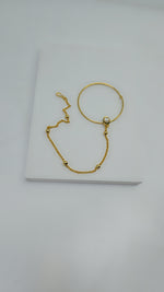 Load image into Gallery viewer, Gold Plated Hoop Nath
