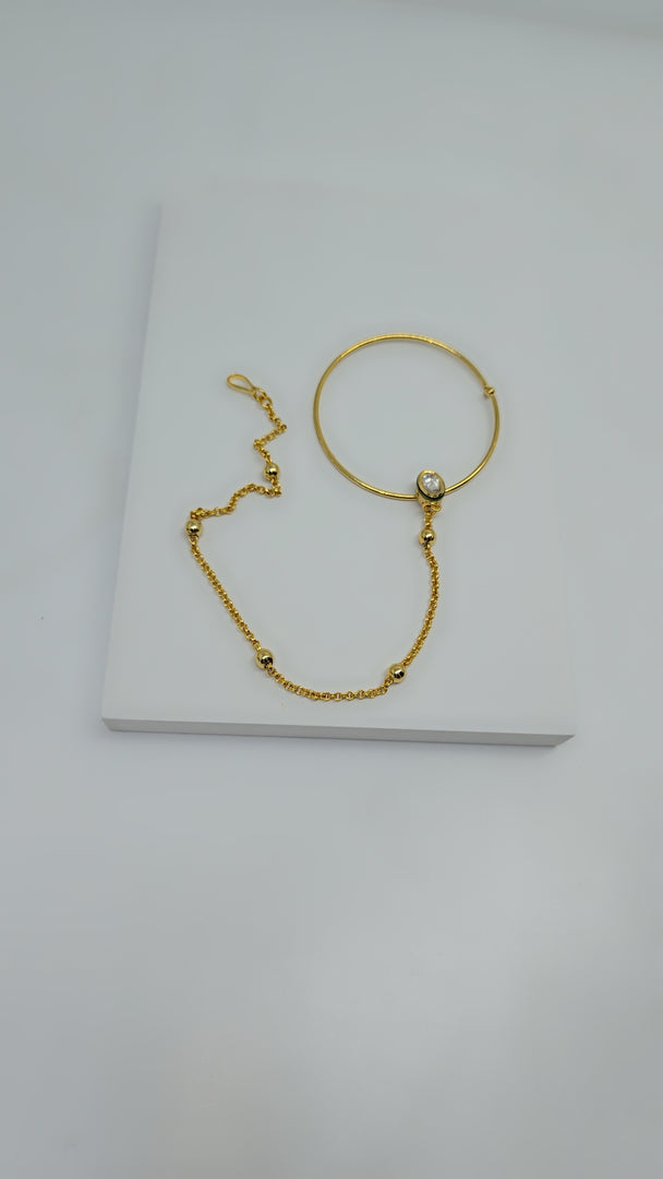 Gold Plated Hoop Nath