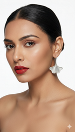 Load image into Gallery viewer, SILVER HANGING EARRINGS