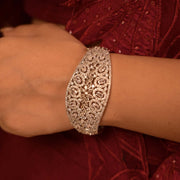 Oval-Shaped Diamond Studded Bracelet