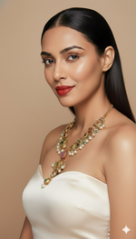 Load image into Gallery viewer, Traditional Heritage Kundan-Style Pearl Necklace
