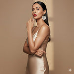 Load image into Gallery viewer, Handcrafted Beaded Basketball Earrings