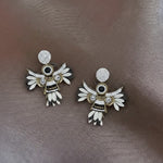 Load image into Gallery viewer, Beaded Avian Statement Earrings